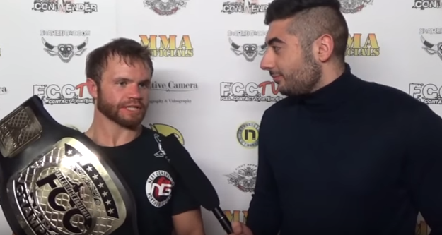 Andy Young post-fight interview after FCC title win