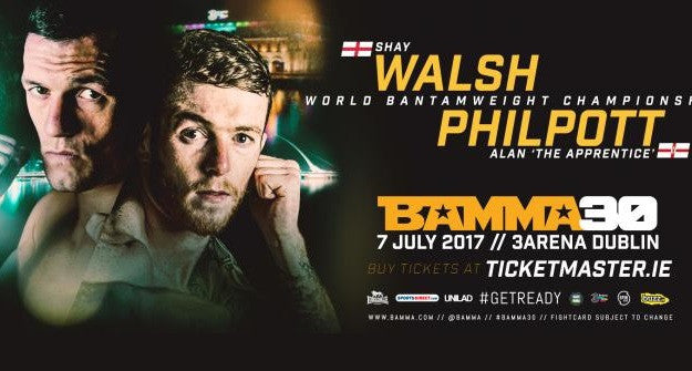 Alan Philpott & Shay Walsh to fight for BAMMA title in Dublin