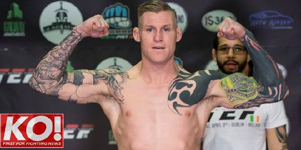 Charlie Ward in action this weekend for the first time since the tragic Joao Carvalho fight