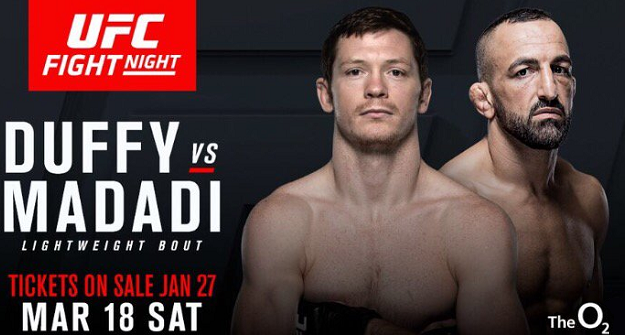 Joe Duffy vs. Reza Madadi official for UFC London