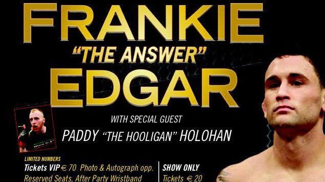 Frankie Edgar is coming to Ireland in January