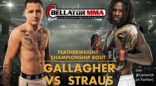 James Gallagher making friends with Bellator champ and top contender
