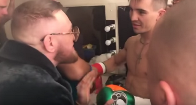 [Video] McGregor giving Conlan advice in dressing room pre fight