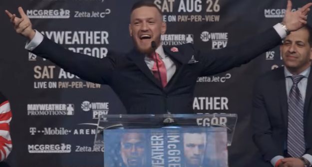 McGregor Vows to KO Mayweather Inside Four Rounds