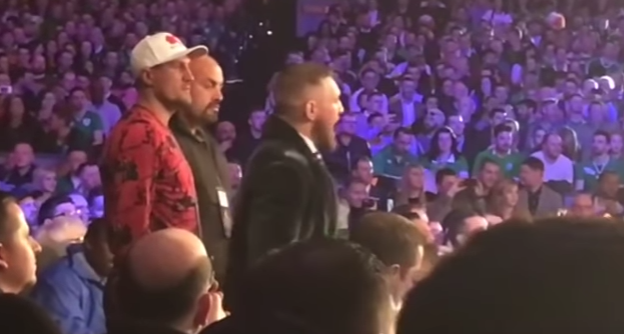 [Video] McGregor shouting from ringside at Michael Conlon debut