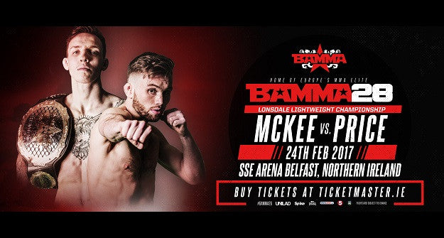 Rhys McKee to defend BAMMA title in Belfast against Myles Price