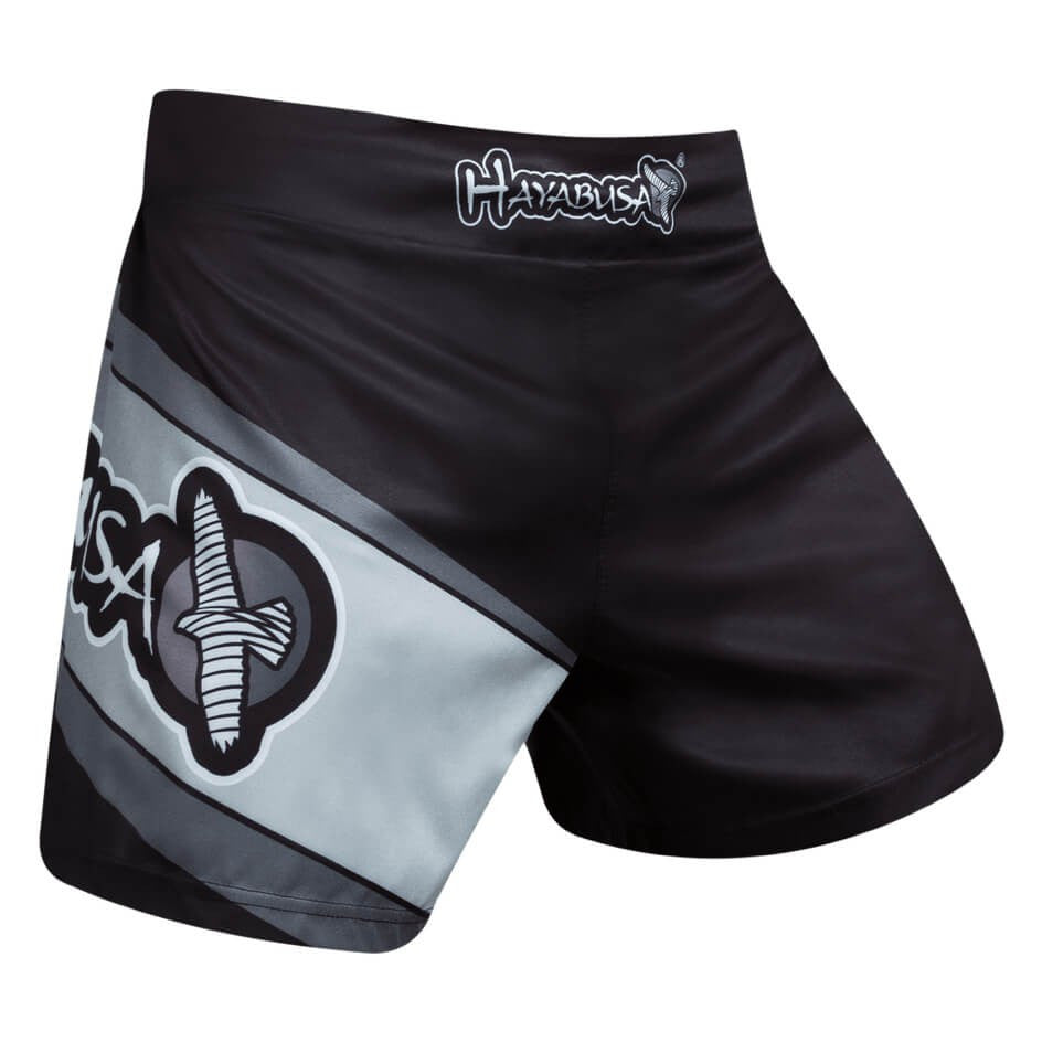 Hayabusa Kickboxing Shorts - Black/Grey